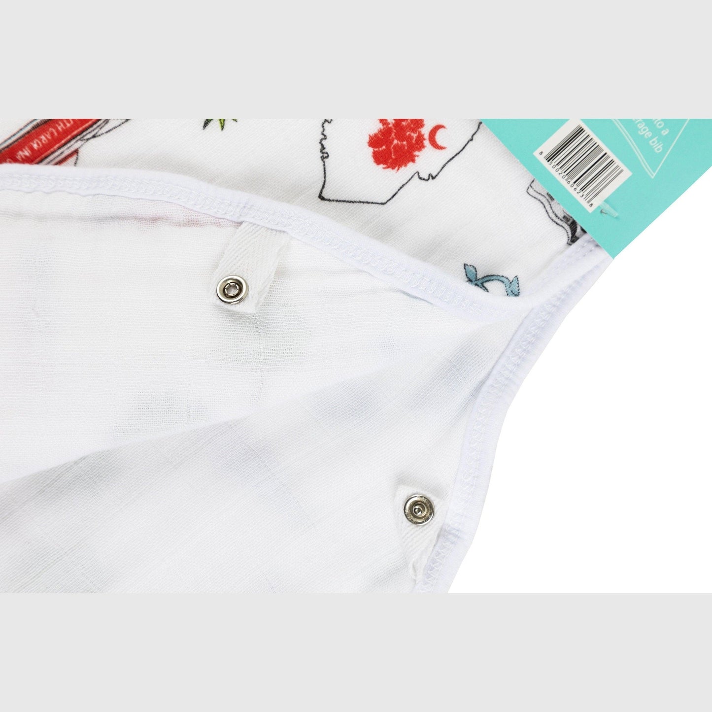 Gift Set: South Carolina Baby Boy Muslin Swaddle Blanket and Burp Cloth/Bib Combo - Little Hometown