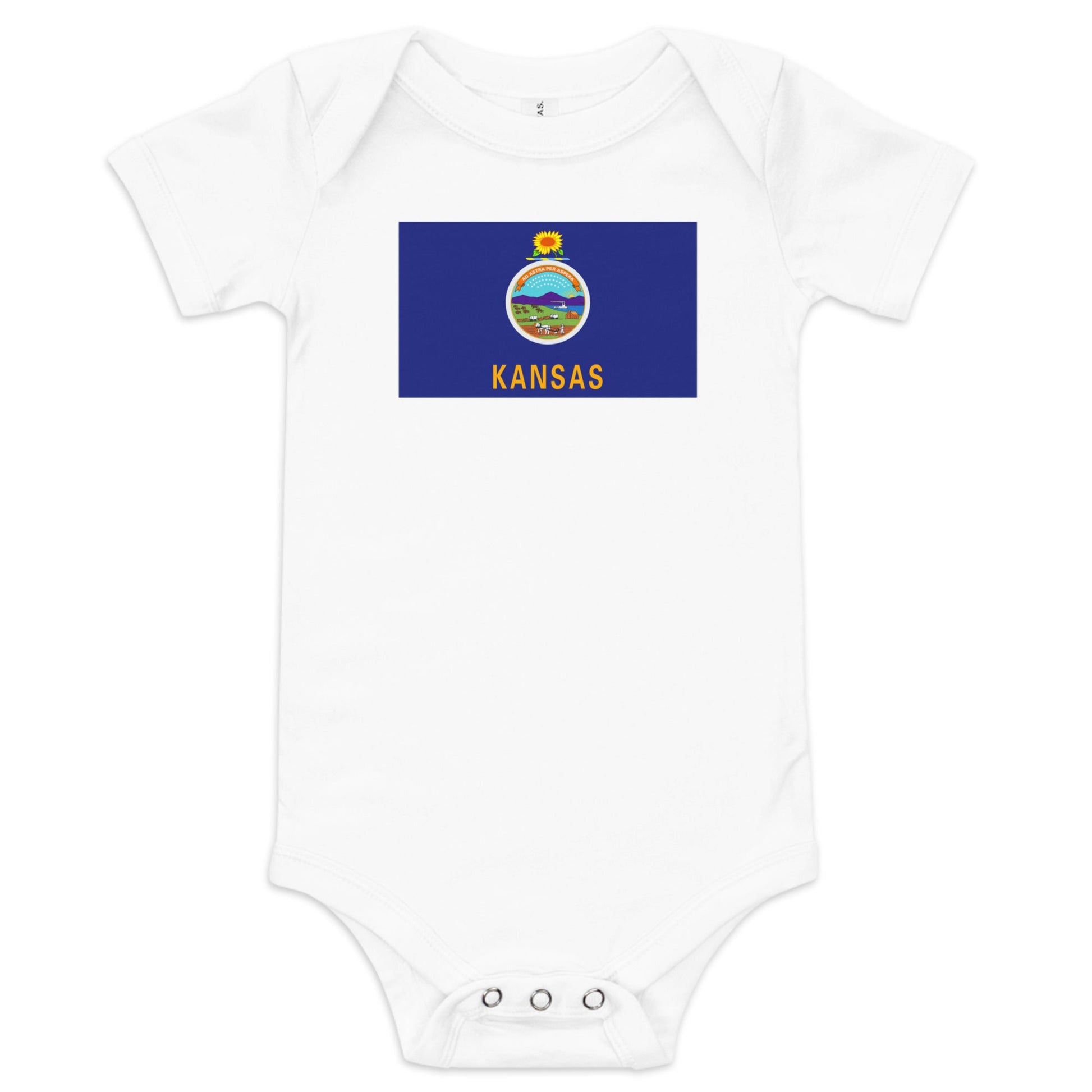 Kansas Flag Baby Onesie - Little Hometown