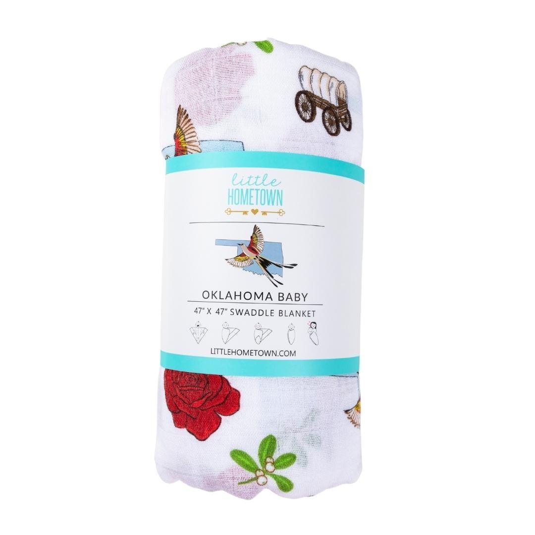 summer infant swaddle blanket Oklahoma Baby Swaddle Blanket: Soft & Breathable Muslin – Little Hometown