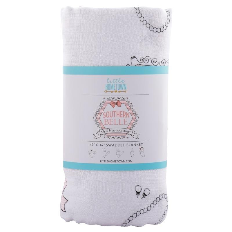 Little Hometown's Unique Southern Belle Baby Muslin Swaddle Receiving  Blanket