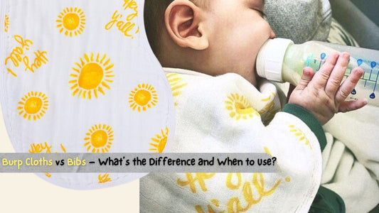 Burp Cloths vs Bibs – What’s the Difference and When to Use? - Little Hometown