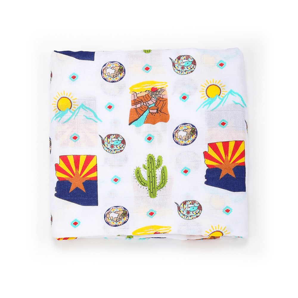 Arizona-themed Baby Swaddle Blankets, Onesies, Pajamas, Burp Cloths, Bibs, and Gifts - Little Hometown