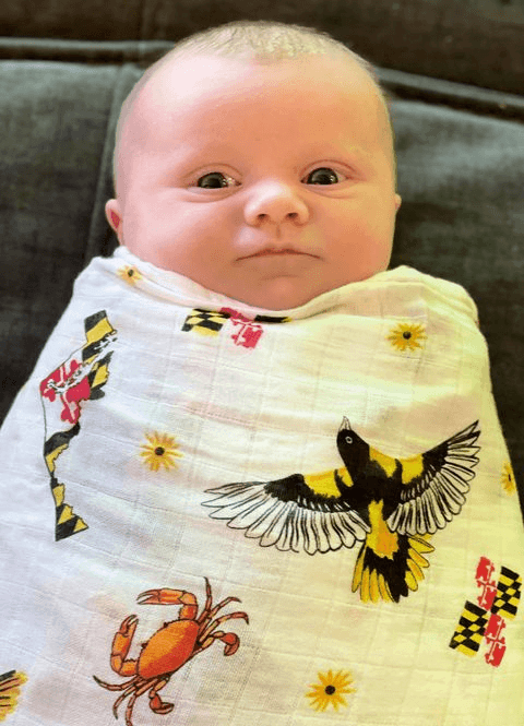 Maryland--themed Baby Swaddle Blankets, Onesies, Pajamas, Burp Cloths, Bibs, and Gifts - Little Hometown