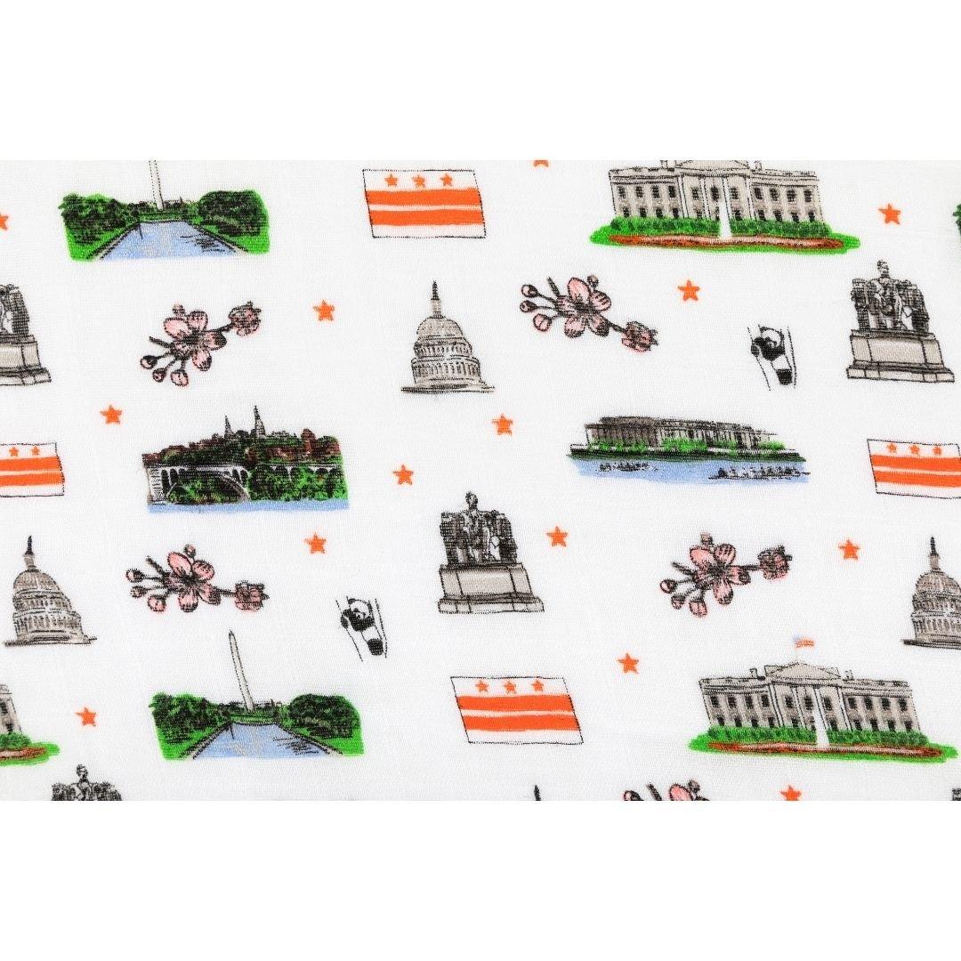 National Capital Region-themed Baby Swaddle Blankets, Onesies, Pajamas, Burp Cloths, Bibs, and Gifts - Little Hometown