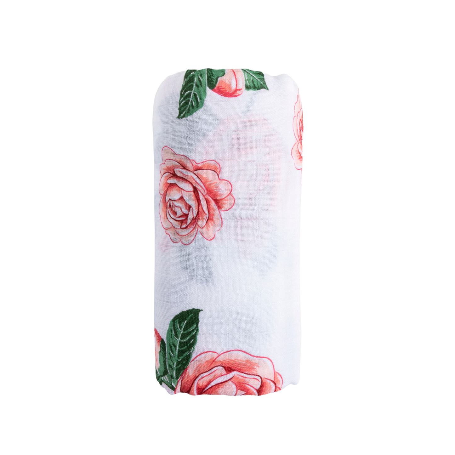 Muslin Swaddle Baby Blanket: Camellia Soft Bamboo Cotton Blend