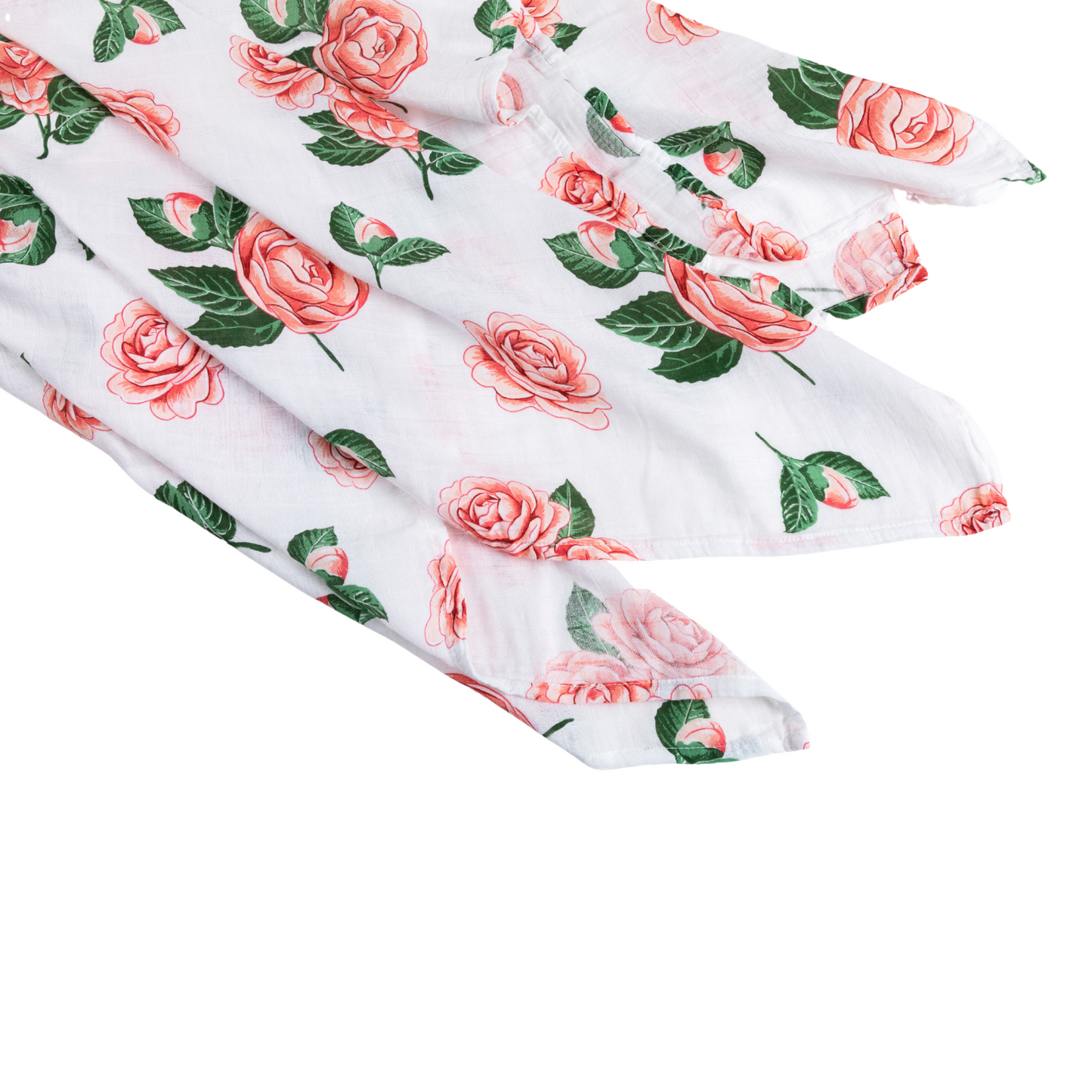 Muslin Swaddle Baby Blanket: Camellia Soft Bamboo Cotton Blend
