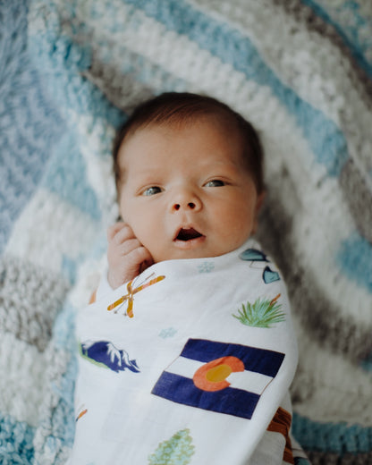 Colorado Baby Muslin Swaddle Blanket Extra Large 47 x 47