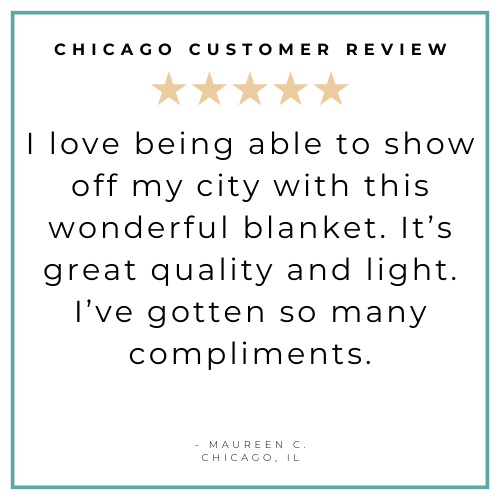 Gift Set: Chicago Baby Muslin Swaddle Blanket and Burp Cloth/Bib Combo Baby Shower Essential for Newborn