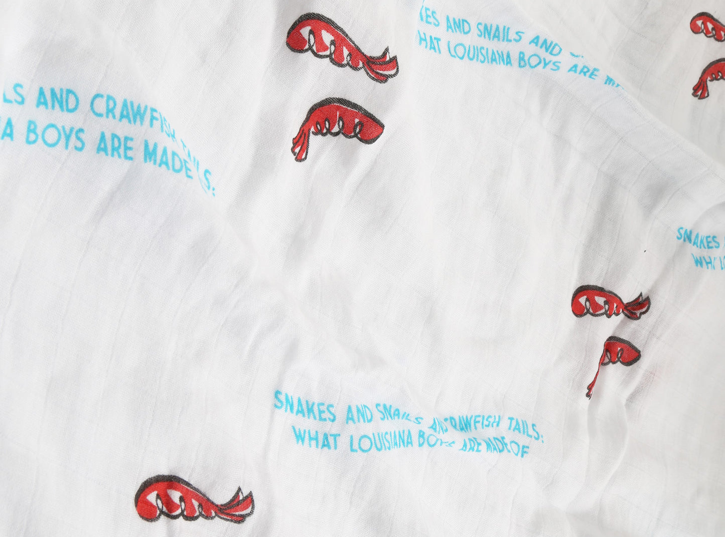 Louisiana Baby Boy Baby Muslin Swaddle Receiving Blanket Extra Large 47 x 47