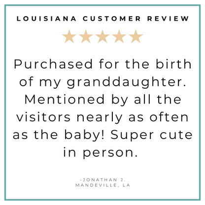 Gift Set: Louisiana Baby Muslin Swaddle Blanket and Burp Cloth/Bib Combo Baby Shower Essential for Newborn