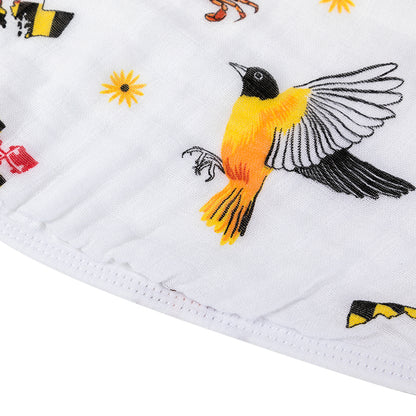 Maryland Baby Burp Cloth and Bib 2 in 1  Absorbent and Gentle on Newborn Skin
