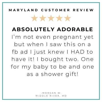 Maryland Baby Burp Cloth and Bib 2 in 1  Absorbent and Gentle on Newborn Skin
