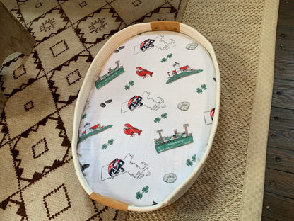 Massachusetts Baby Muslin Swaddle Receiving Blanket Extra Large 47 x 47