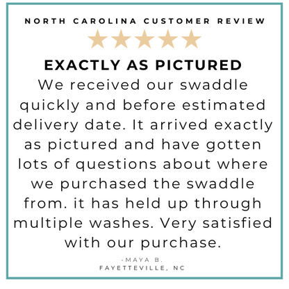 North Carolina Baby Muslin Swaddle Receiving Blanket Extra Large 47 x 47