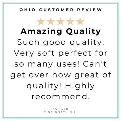 Gift Set: Ohio Baby Muslin Swaddle Receiving Blanket and Burp Cloth / Bib Combo Hospital Coming Home Essential