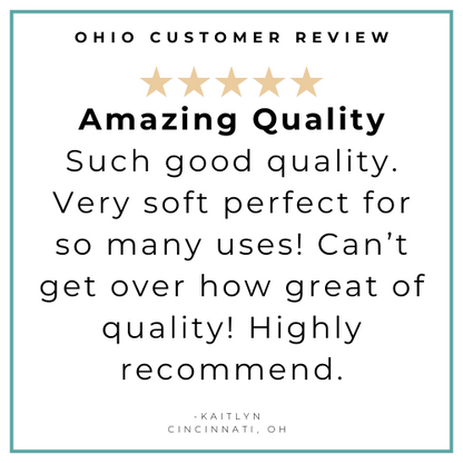 Gift Set: Ohio Baby Muslin Swaddle Receiving Blanket and Burp Cloth / Bib Combo Hospital Coming Home Essential
