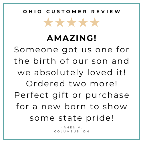 Ohio Baby Muslin Swaddle Receiving Blanket Breathable and Lightweight