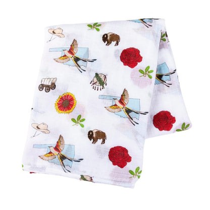 Oklahoma Baby Swaddle Blanket Made to Grow with Your Little One