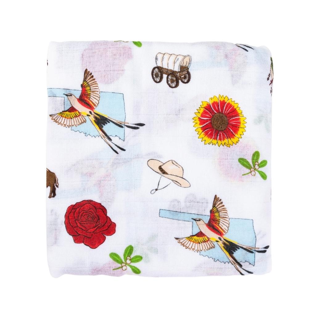 Oklahoma Baby Swaddle Blanket Made to Grow with Your Little One