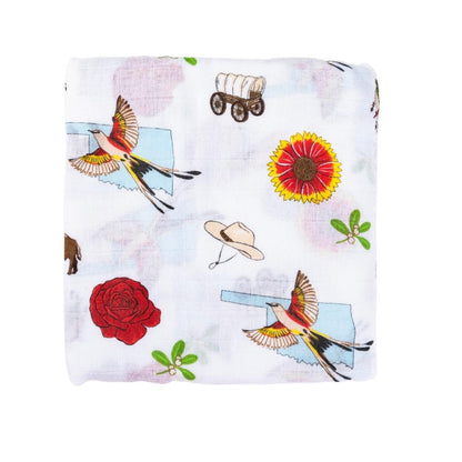 Oklahoma Baby Swaddle Blanket Made to Grow with Your Little One