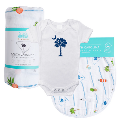 South Carolina Palmetto Moon Baby Gift Bundle Hospital Coming Home Essential