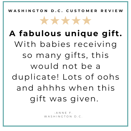 Gift Set: Washington D.C. Baby Muslin Swaddle Blanket and Burp Cloth/Bib Combo Baby Shower Essential for Newborn