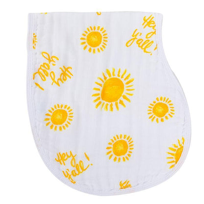 Hey Y’all! Baby Burp Cloth and Bib 2 in 1  Soft Bamboo Organic Cotton Combo