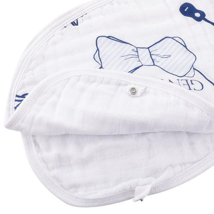 Southern Gentleman Baby Burp Cloth and Bib 2 in 1  Soft Bamboo Organic Cotton Combo