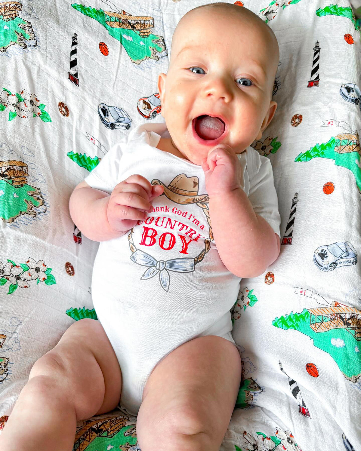 Country Boy Onesie Newborn Coming Home Essential