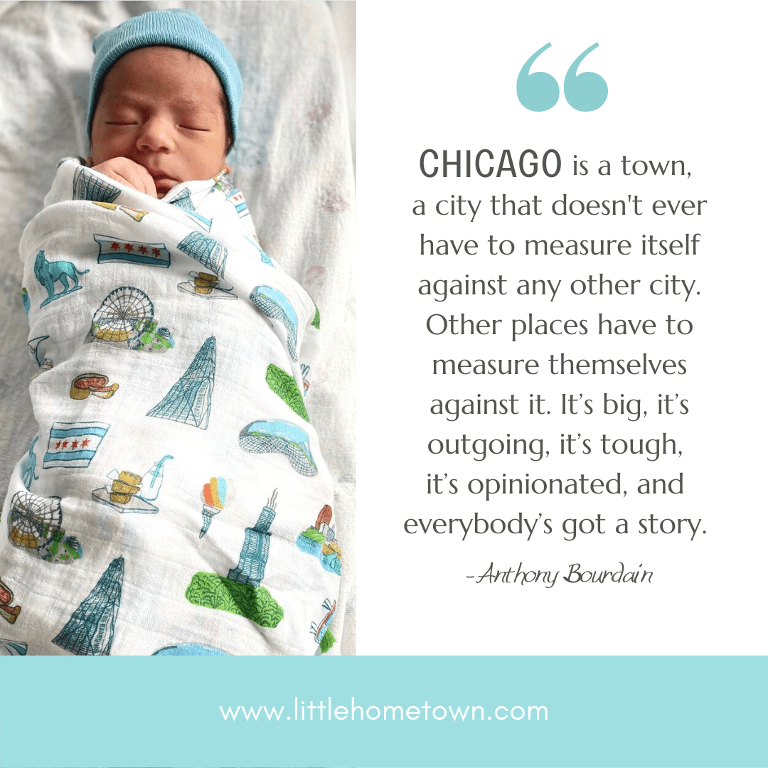 Chicago Flag Baby Gift Bundle - Little Hometown