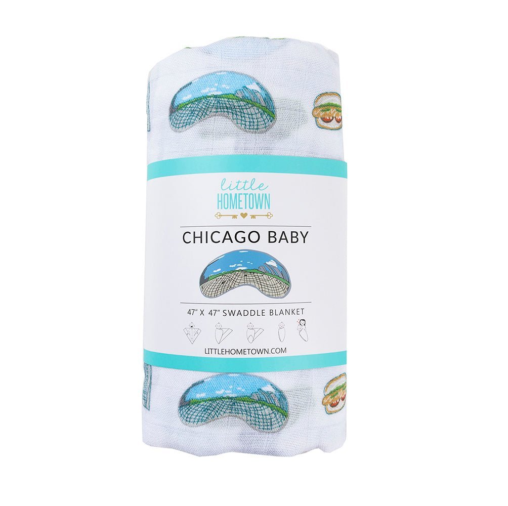 Chicago Flag Baby Gift Bundle - Little Hometown