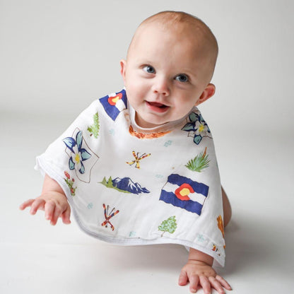 Colorado Baby Burp Cloth and Bib 2 in 1  Everyday Feeding Essential