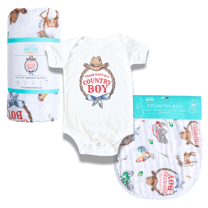 Country Boy Baby Gift Bundle - Little Hometown