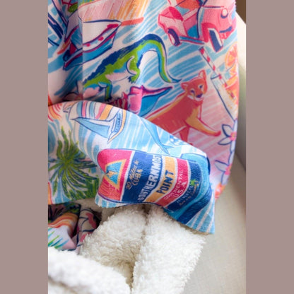 Florida (South) Plush Throw Blanket 60x80 - Little Hometown