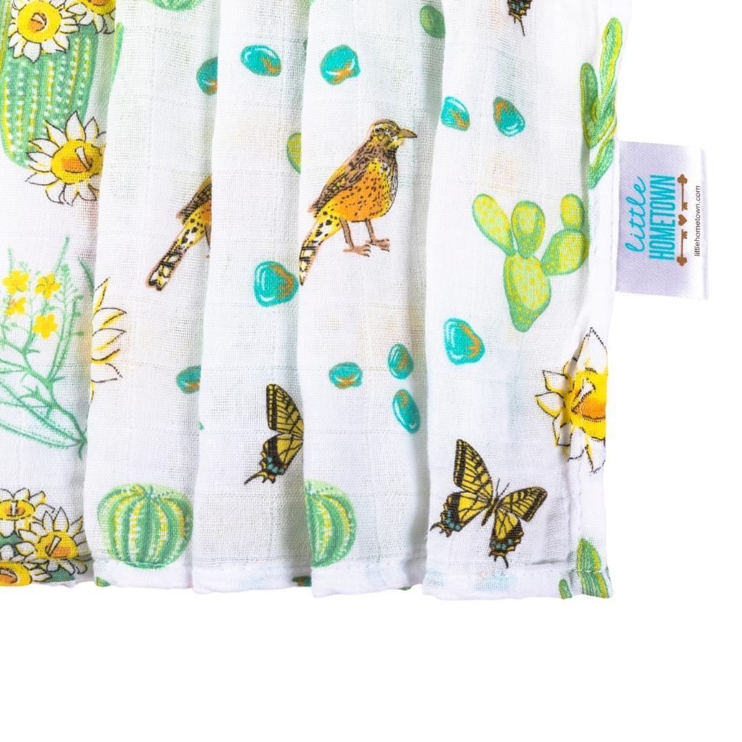 Cactus Blossom Baby Muslin Swaddle Blanket Perfect Baby Shower Essential