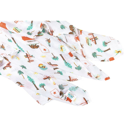 California Baby Muslin Swaddle Blanket Made to Grow with Your Little One