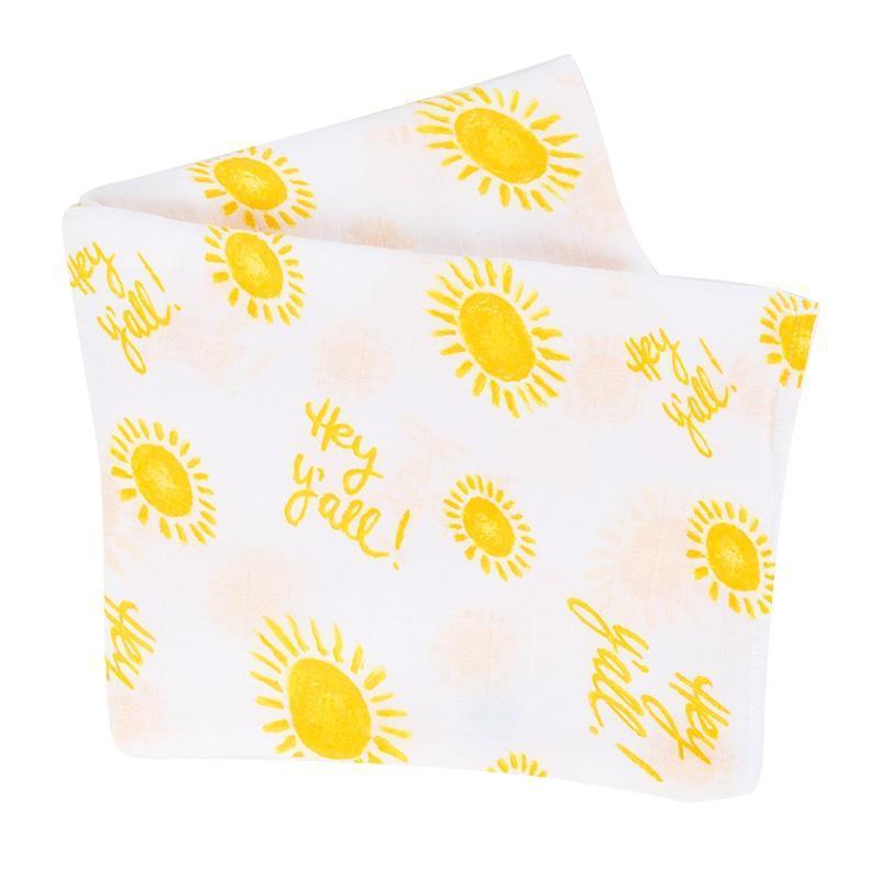 Hey Y'all! Swaddle Baby Muslin Swaddle Receiving Blanket Soft Bamboo Cotton Blend