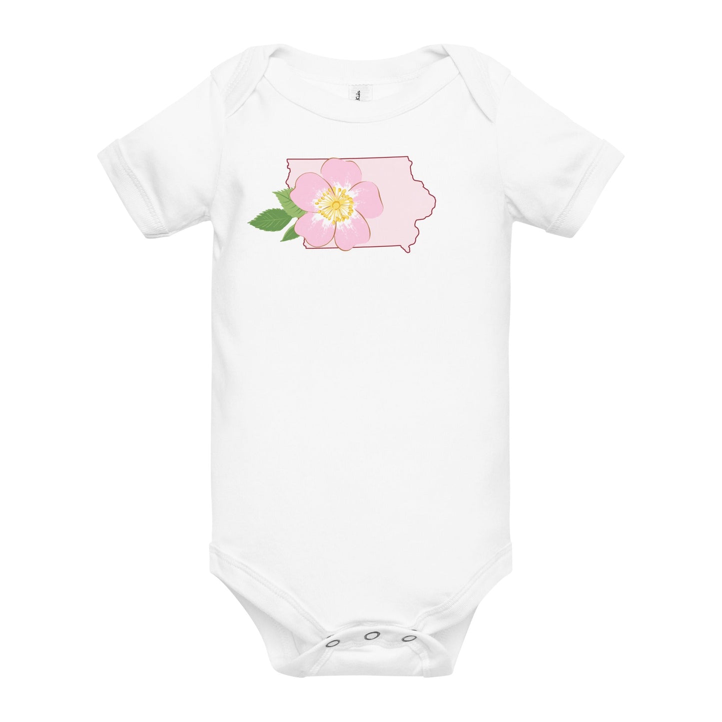 Iowa Prairie Rose Onesie - Little Hometown