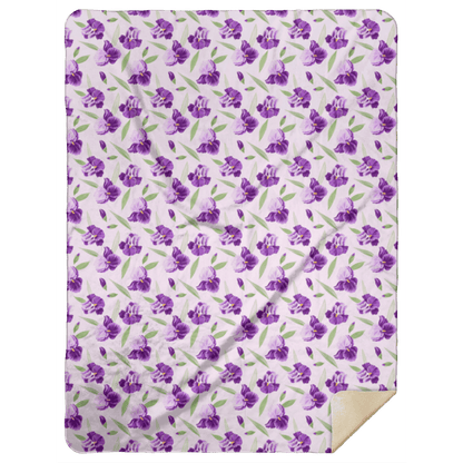 Iris Plush Throw Blanket 60x80 Soft Hometown Home Accent