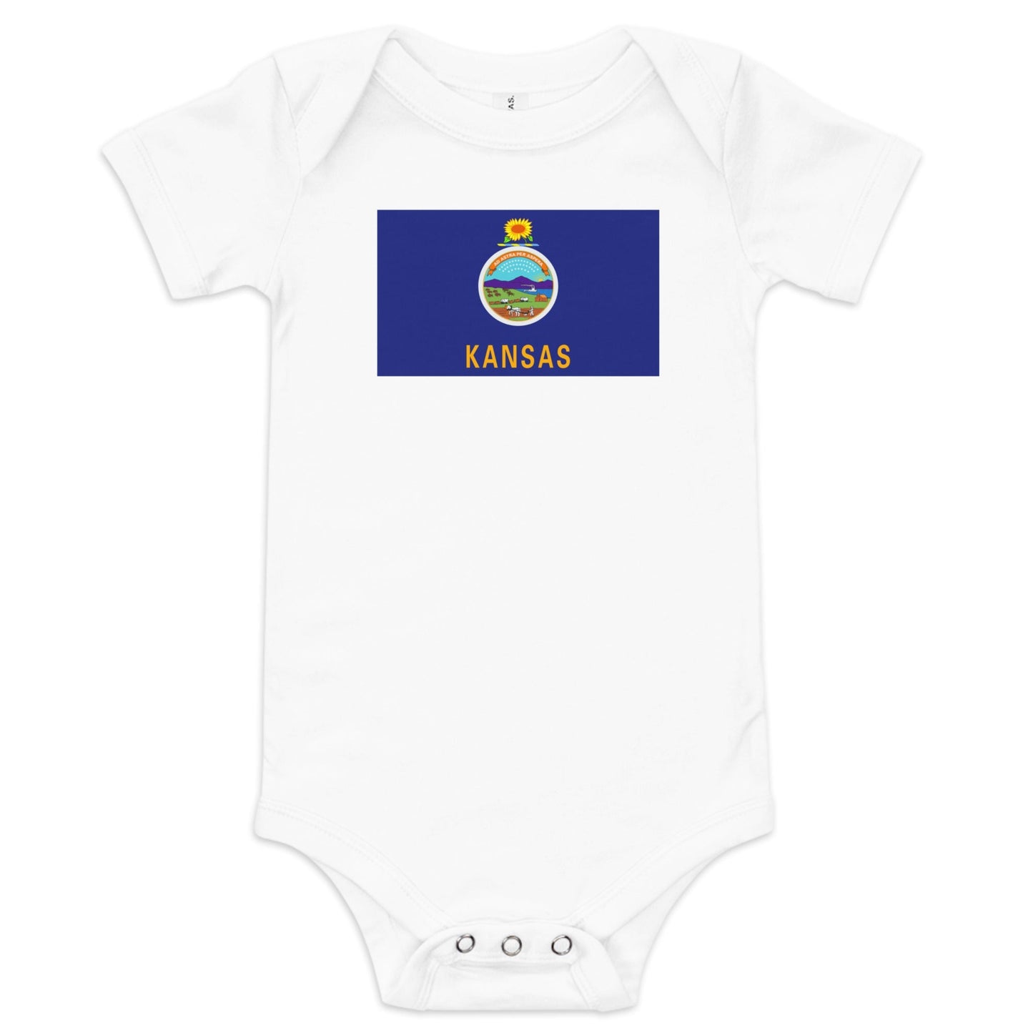 Kansas Flag Baby Onesie Newborn Bodysuit up to 18 Months