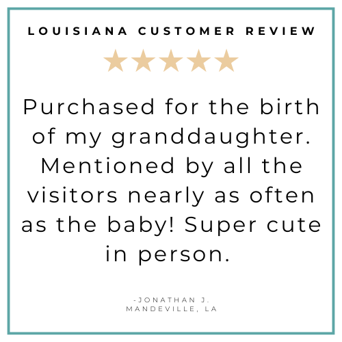 Louisiana Baby Muslin Swaddle Receiving Blanket Made to Grow with Your Little One