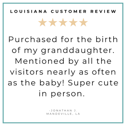 Louisiana Baby Muslin Swaddle Receiving Blanket Made to Grow with Your Little One