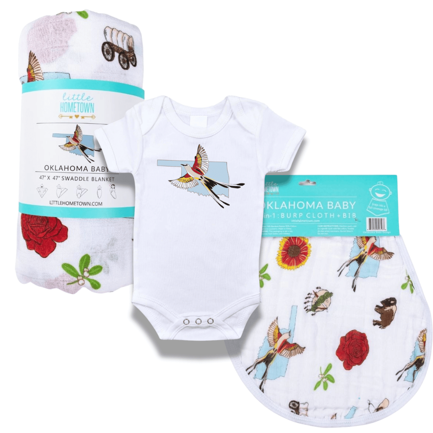 Oklahoma Scissortail Baby Gift Bundle - Little Hometown