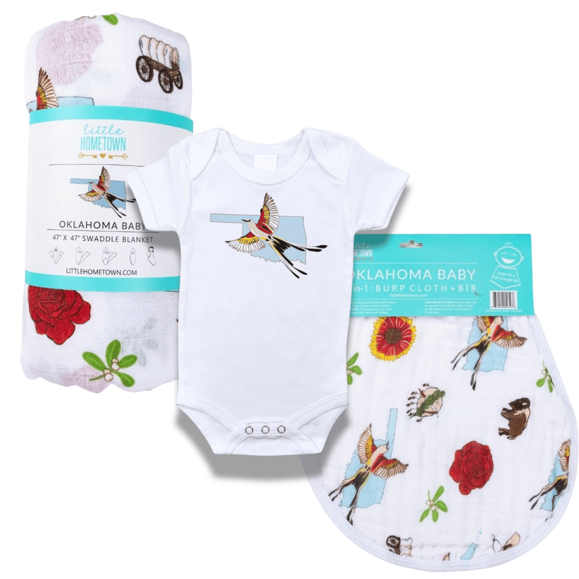 Oklahoma Scissortail Baby Gift Bundle - Little Hometown