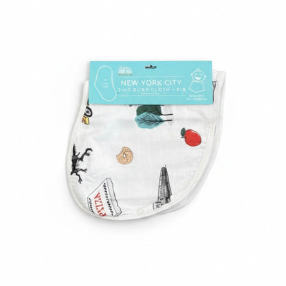 Astoria NYC Baby Gift Bundle Swaddle, Bib, and Onesie