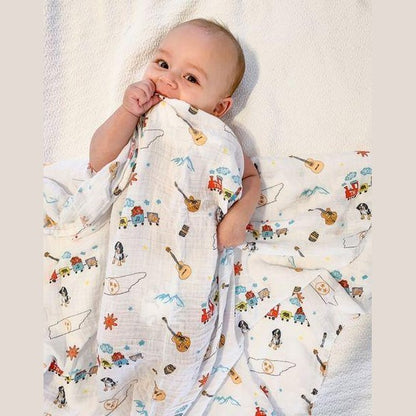 Tennessee Baby Muslin Swaddle Receiving Blanket Perfect Baby Shower Essential