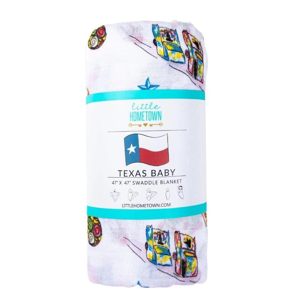 Texas Baby Muslin Swaddle Receiving Blanket Extra Large 47 x 47