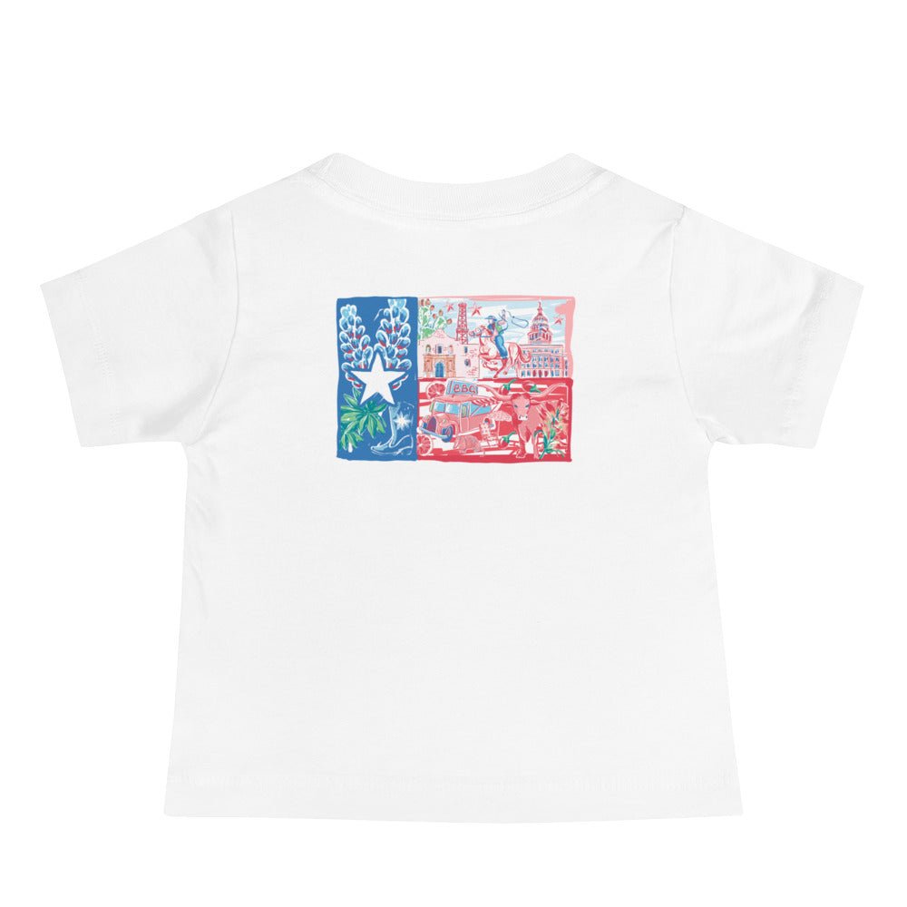 Texas Flag Unisex Baby Jersey Short Sleeve Tee - Little Hometown