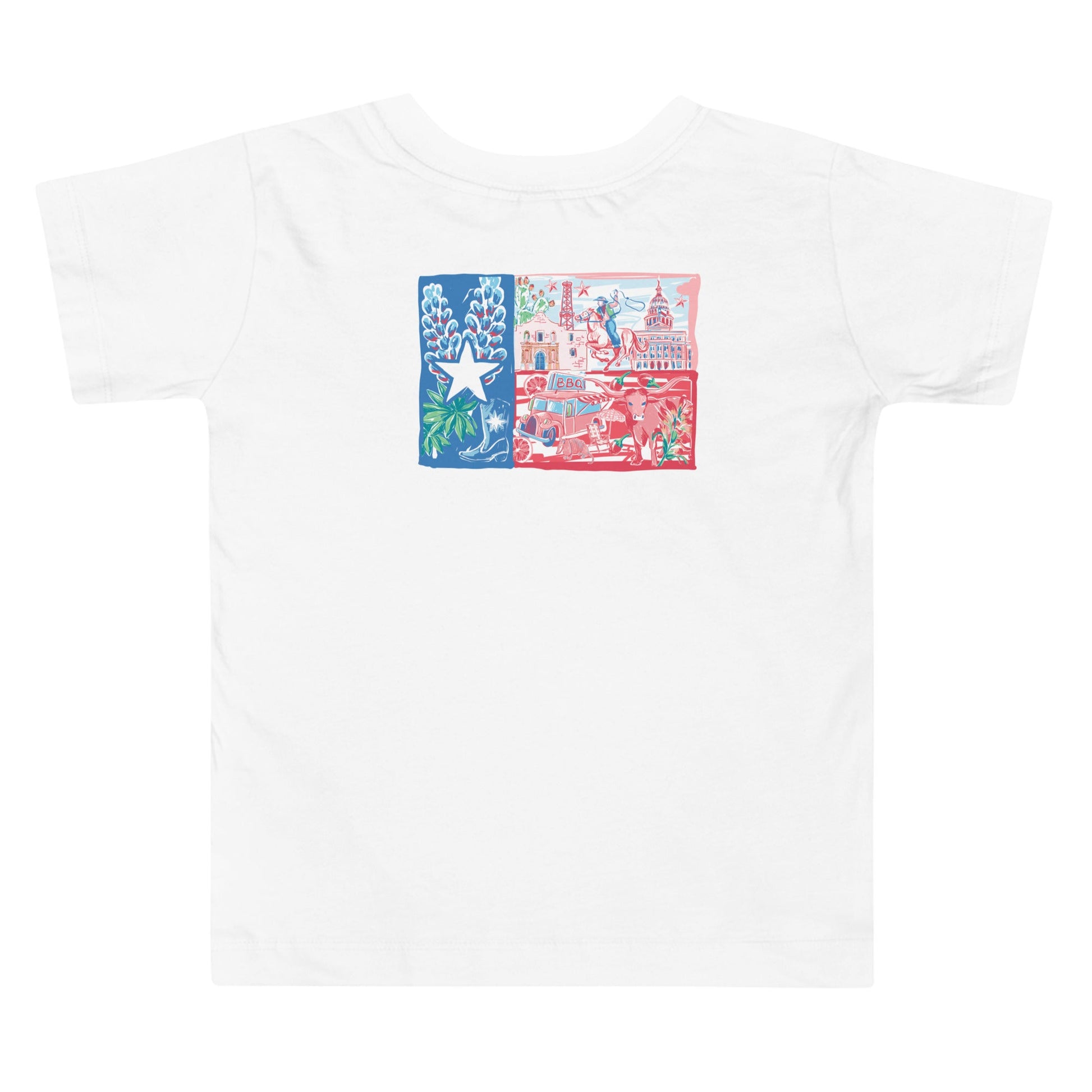 Texas Flag Unisex Toddler Short Sleeve Tee - Little Hometown