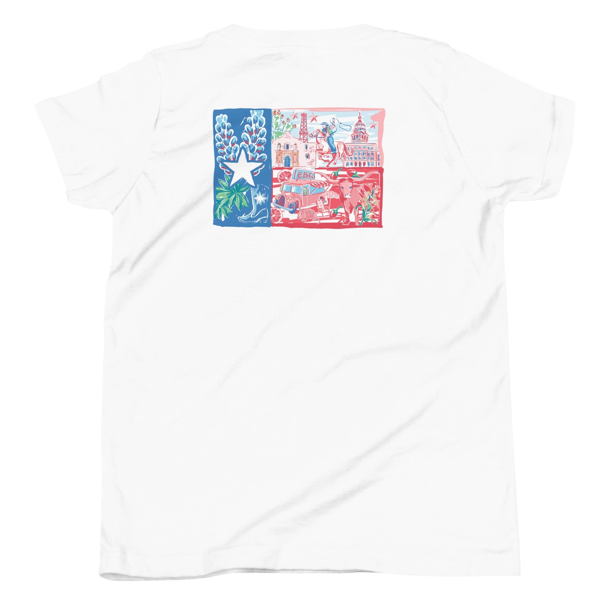 Texas Flag Youth Short Sleeve T-Shirt - Little Hometown